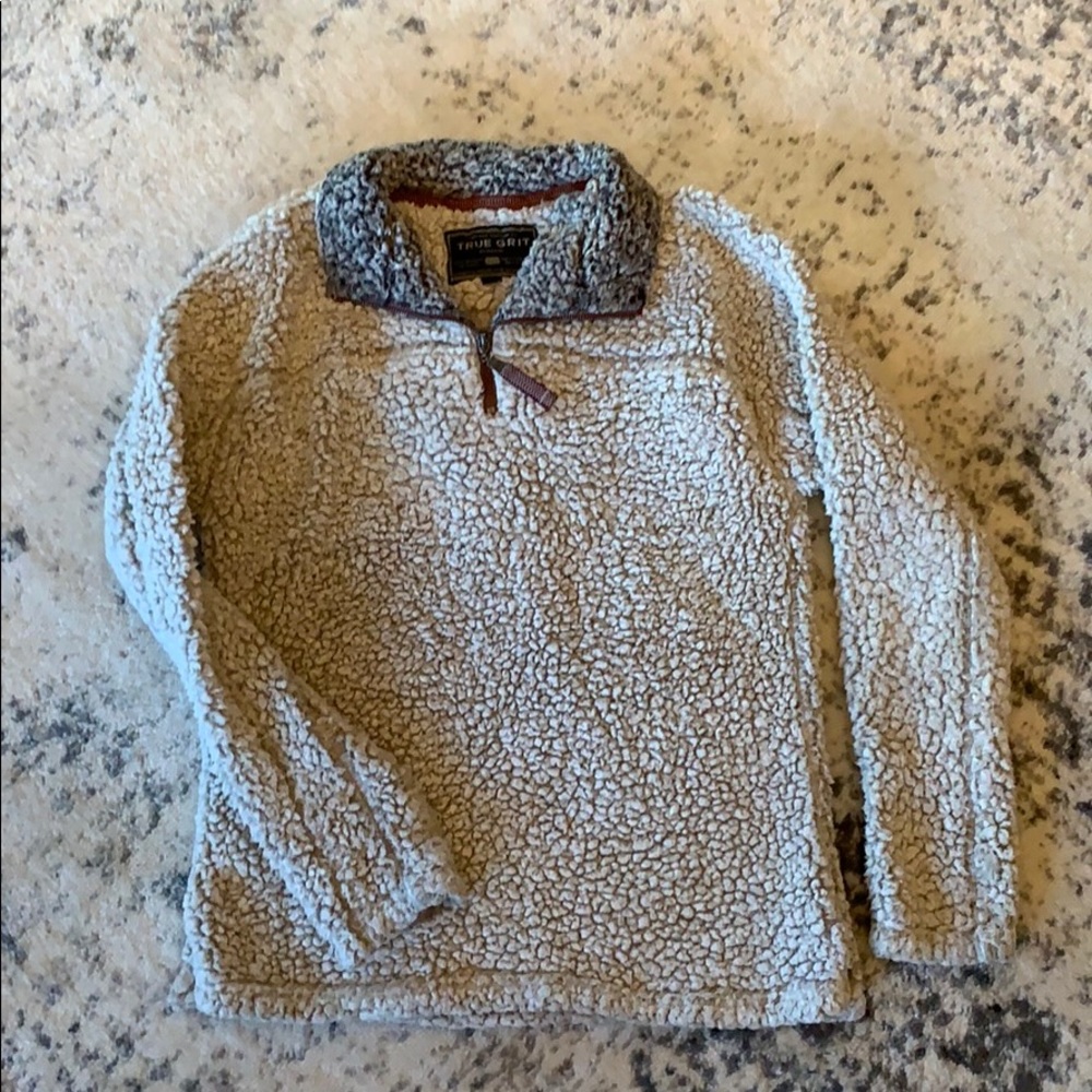True grit frosty tip pile 1/4 zip